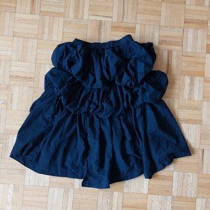 Comme Des Garçons - Black Tiered Midi Skirt